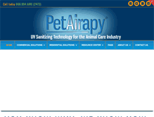 Tablet Screenshot of petairapy.com